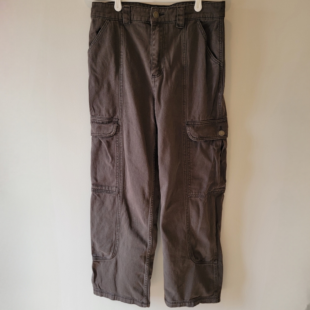 Billabong Gray Wide Leg Cargo Pants
